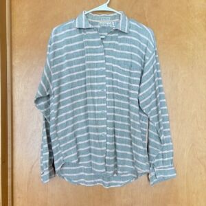 Angelique‎ Imports 1987 Vintage Checkered Textured Button Up Shirt Women's M